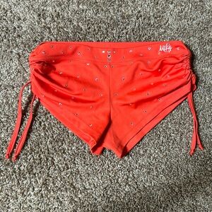Rhinestone pole shorts - Mika yoga wear